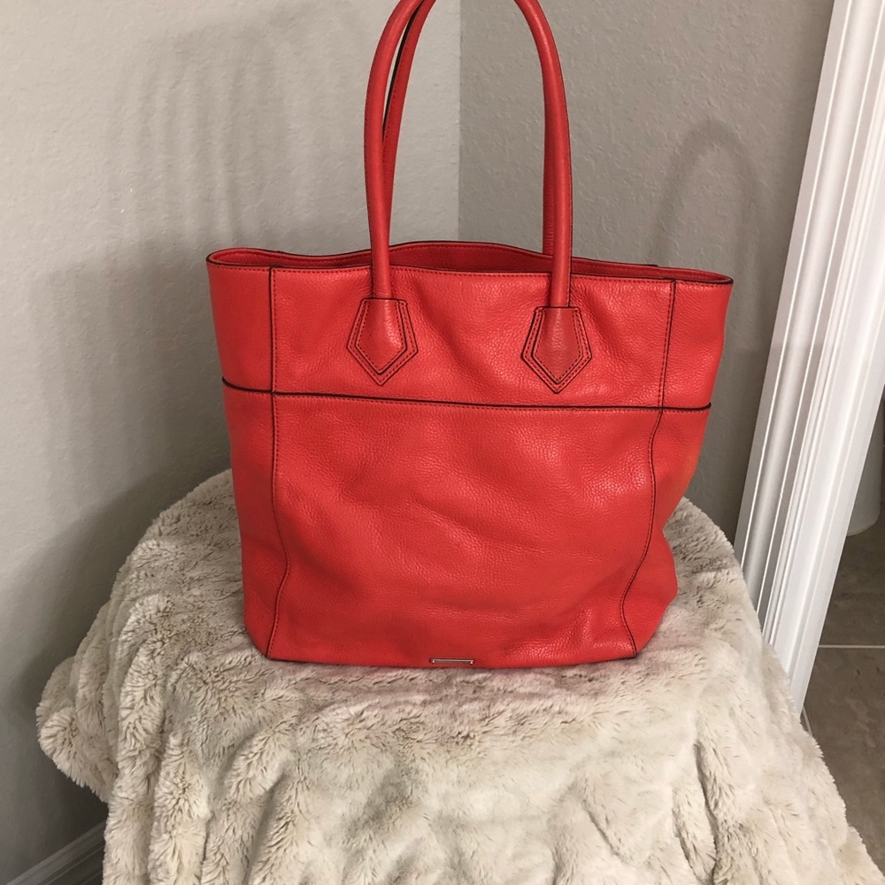 Coral leather Rebecca Minkoff Tote